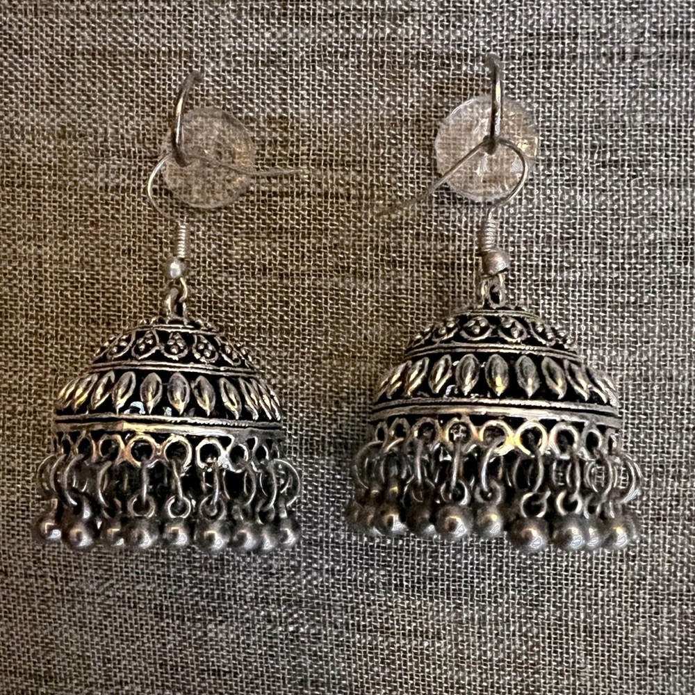 Silver earrings